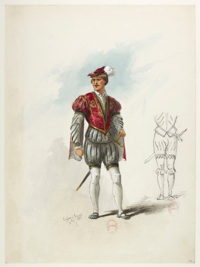 Saint-Saëns - Henry VIII - Costume Designs - Lacoste - 64. Costume by Eugene Lacoste